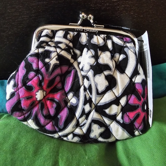 Vera Bradley Handbags - NWT Vera Bradley Kiss Coin Purse floral design